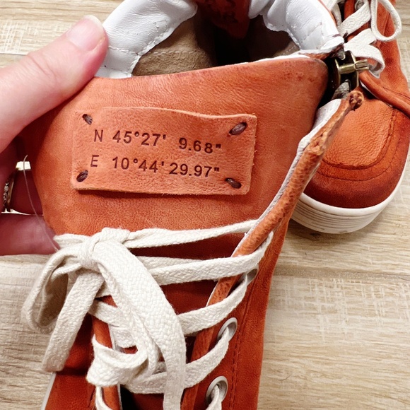 NEW A.S. 98  Adler Platform High Top Sneakers Rust Orange Size EU 42 US 11 - Picture 8 of 12